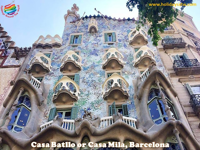 Top tourist places in Barcelona, Spain