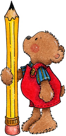 clipart decpoupage Teddy Bear Pencil