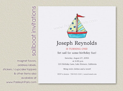 Sailboat Invitations