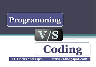 Programming vs coding | difference between programming and coding 