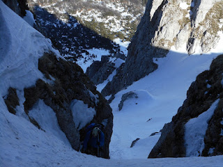 image of hte crux section of Vajo dal Cengio