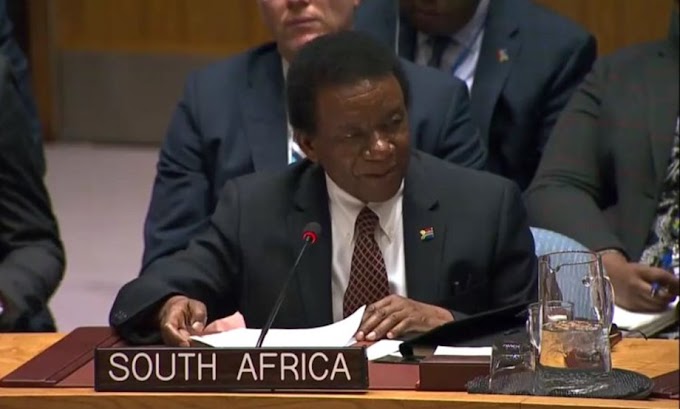 جنوب افريقيا تحذر مجلس الأمن من السماح للمصالح السياسية لبعض البلدان تقويض إحترام القانون الدولي وحق تقرير المصير للشعب الصحراوي. 