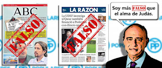 La falsedad probada ocupó portadas de la prensa perteneciente a la derecha cavernaria