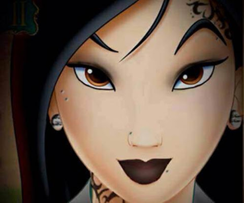 If Disney Princesses Actually Got Tattoos