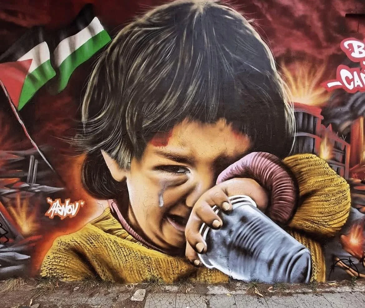 Mural and Graffiti Artwork 'Free Palestine' (Indonesia)