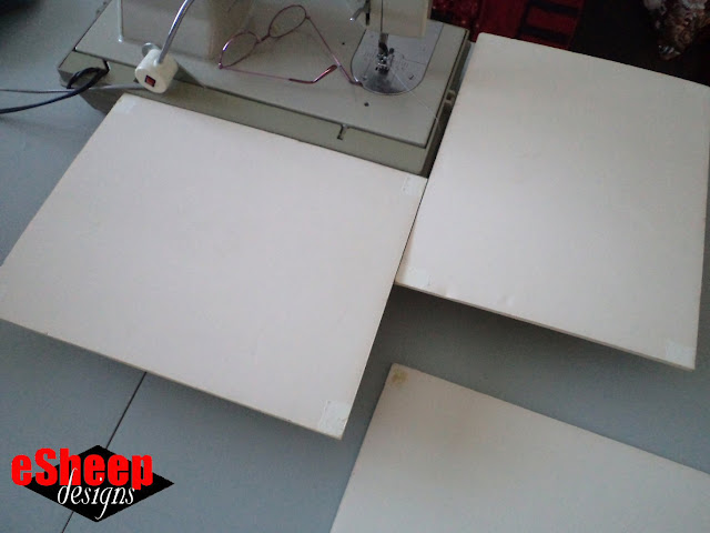 DIY sewing machine extension table by eSheep Designs