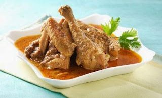 chicken cooked in savory hazelnut