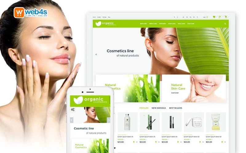 Thiết kế website mỹ phẩm