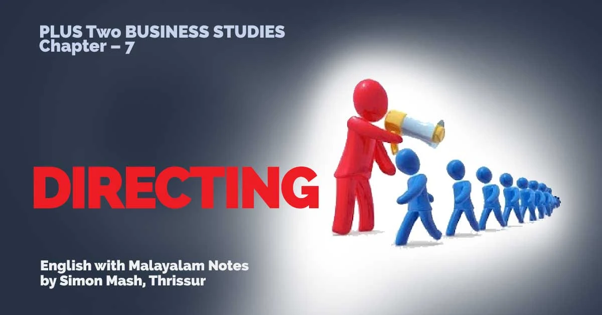 Plus Two Business Studies Chapter 7 English with Malayalam Note