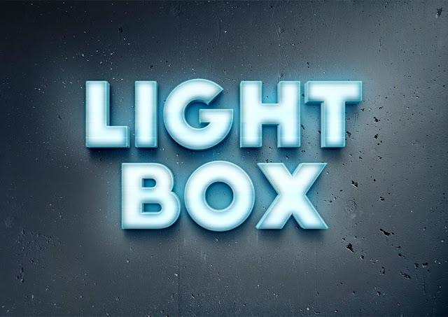Lightbox Text Effect