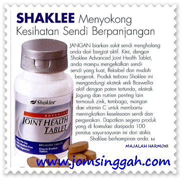 Shaklee menyokong kesihatan sendi secara berpanjangan