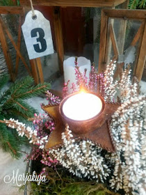 joulunodotus asetelma hyasintti kynttilä