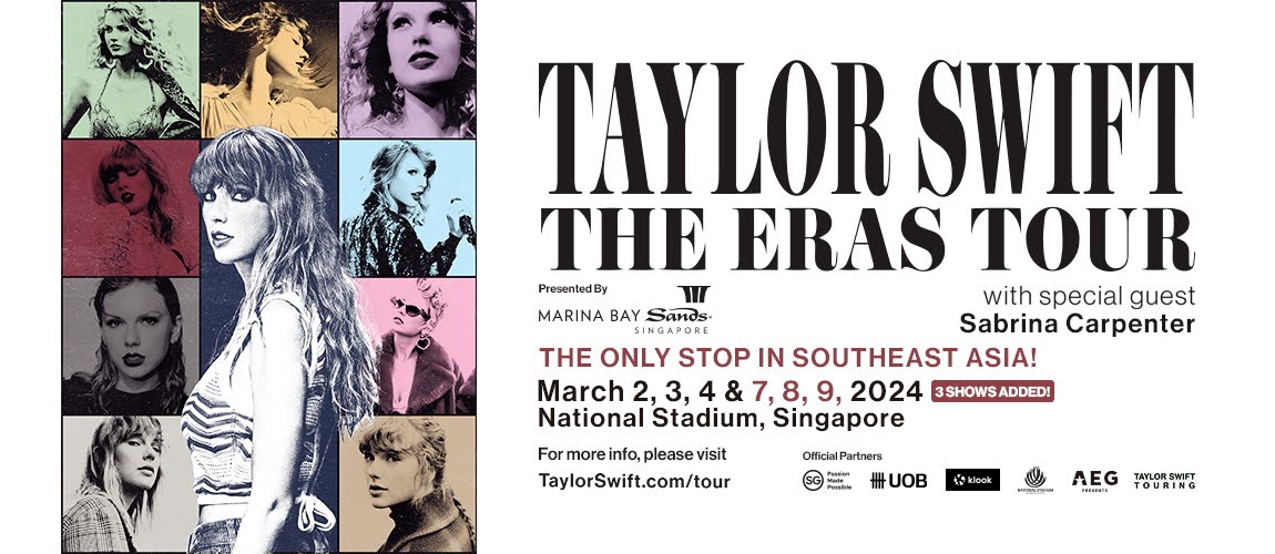 Taylor Swift the Eras tour Singapore ราคาเท่าไหร่ ซื้อที่ไหน เริ่มขาย