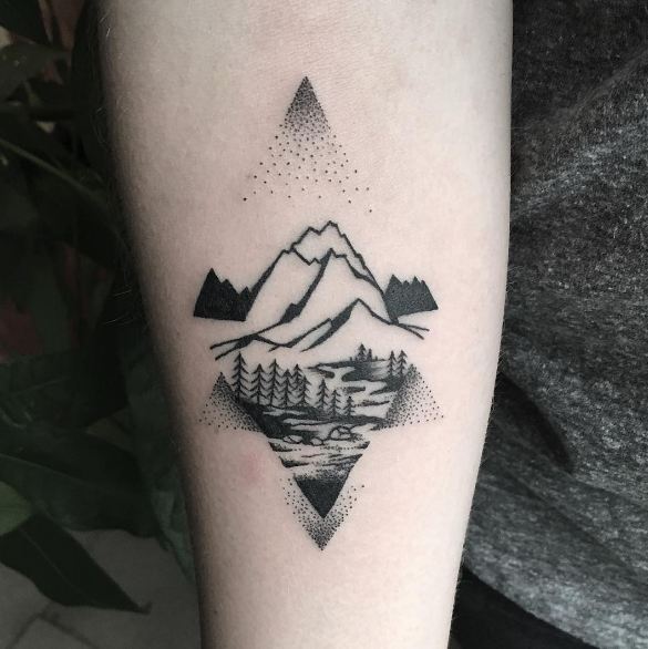 50 Interesting Mountain Tattoos Ideas and Designs (2018 ...