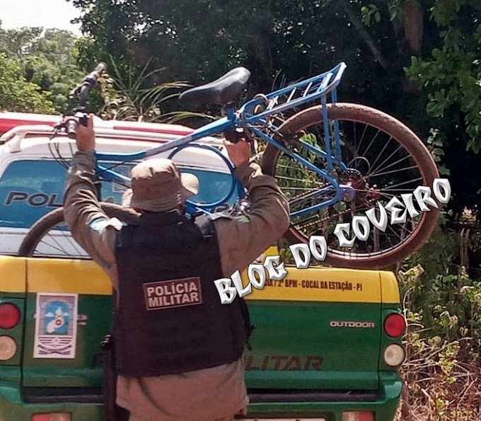 Polícia Militar apreende bicicleta possivelmente roubada em Cocal-PI