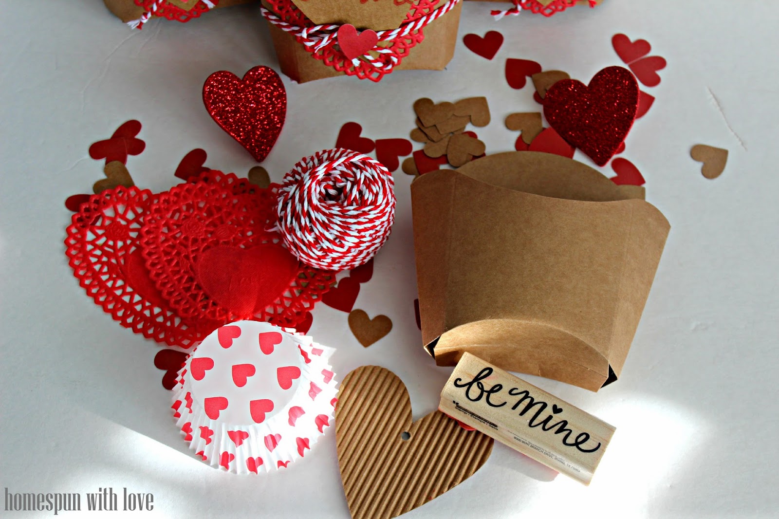 Homespun With Love: Make It Yourself/ Fry Box Valentine