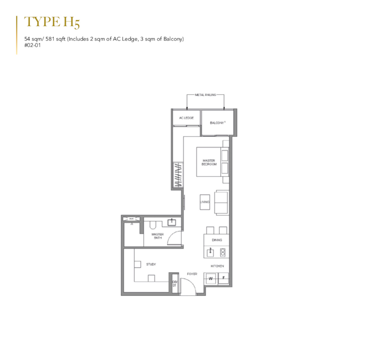 Lavender Residence Studio floor plan