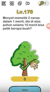 Monyet Memetik 2 Nanas dalam 1 Menit Dia Di Atas Pohon Selama 10 Menit Bisa Petik Berapa Buah Brain Out