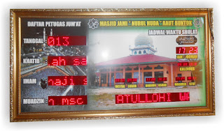  jam dinding digital untuk masjid (118) membuat jam digital masjid (46) jadwal shalat digital (31) waktu sholat digital (21) jual jadwal sholat digital bagus untuk masjid (21) jam waktu shalat (19) pusat jam digital com (17) jam digital sholat 5 waktu (16) jam digital waktu solat (15) jam dinding masjid (15) 