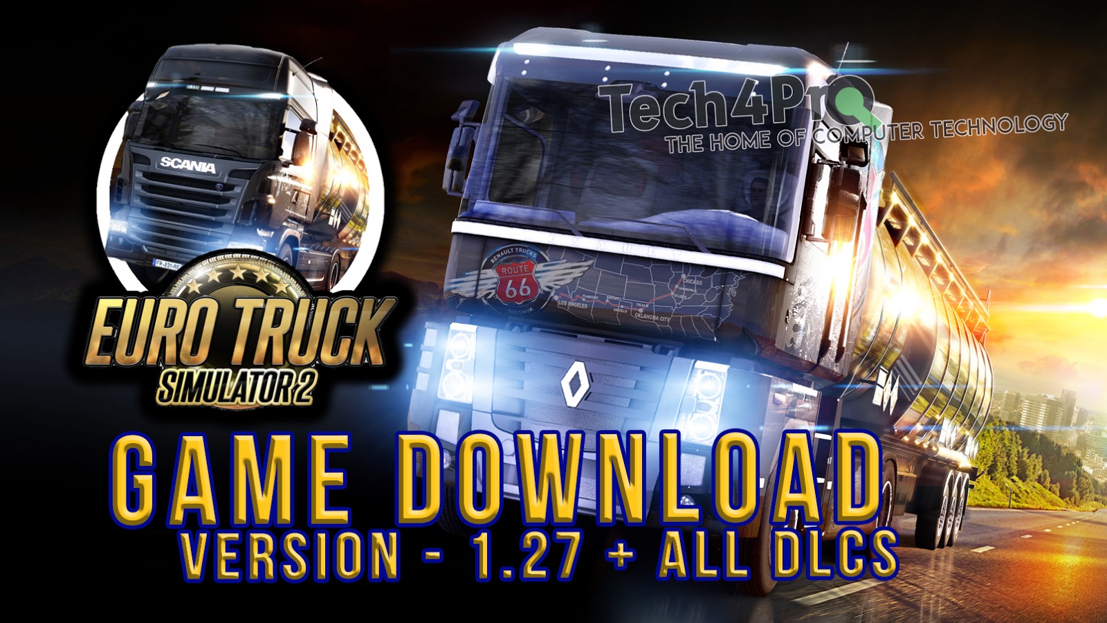 Euro Truck Simulator 2 V1 27 Download Tech4pro