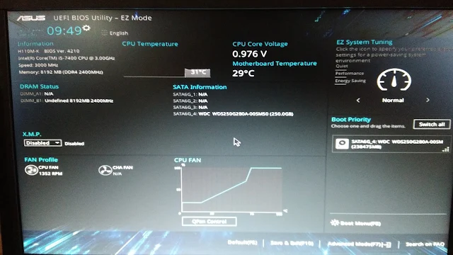 cara mengecek ram di bios