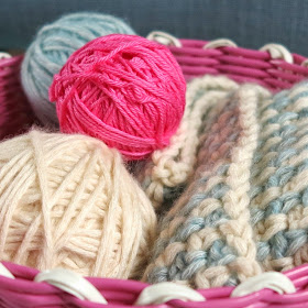 ByHaafner, yarn, basket, brights and pastels