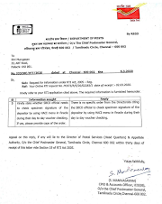 RTI Reply : Sought Order copy for checking specimen signature using HACI Menu in Finacle by SBCO Officials 