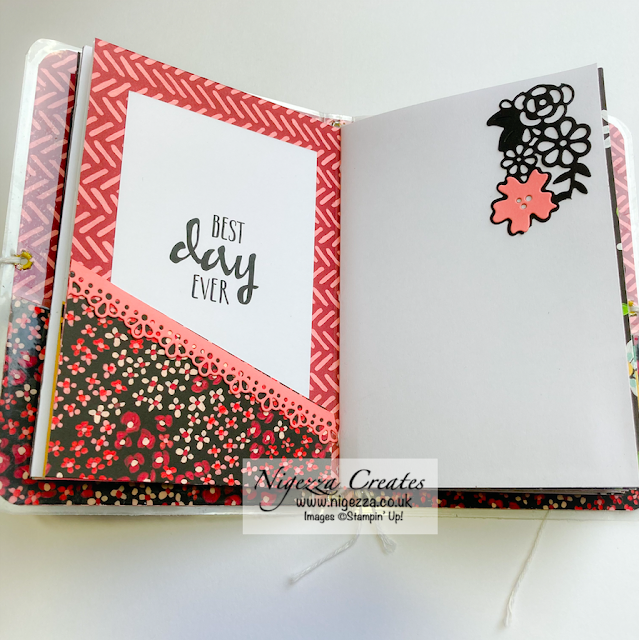 Mini Traveler's Notebook Using Stampin' Up! Flower & Field DSP