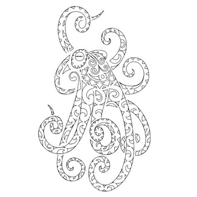 Octopus-tribal-maori-tattoo-design