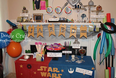 Star Wars Birthday Party on Doodle Craft     Star Wars Birthday Party