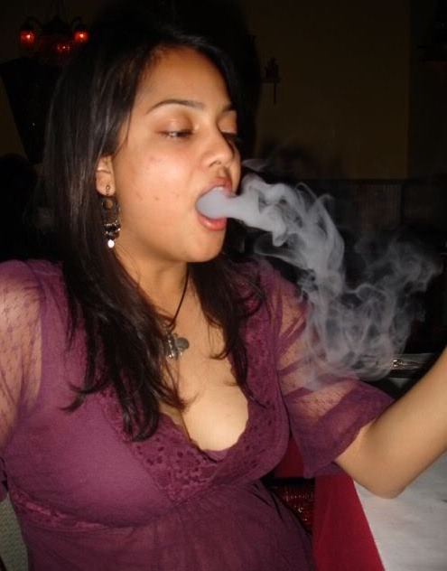 Indian beauty smoking stills