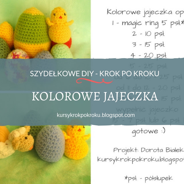 Jajko amigurumi na szydełku - samouczek