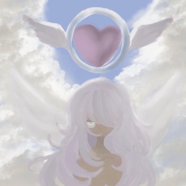 heaven background with wings