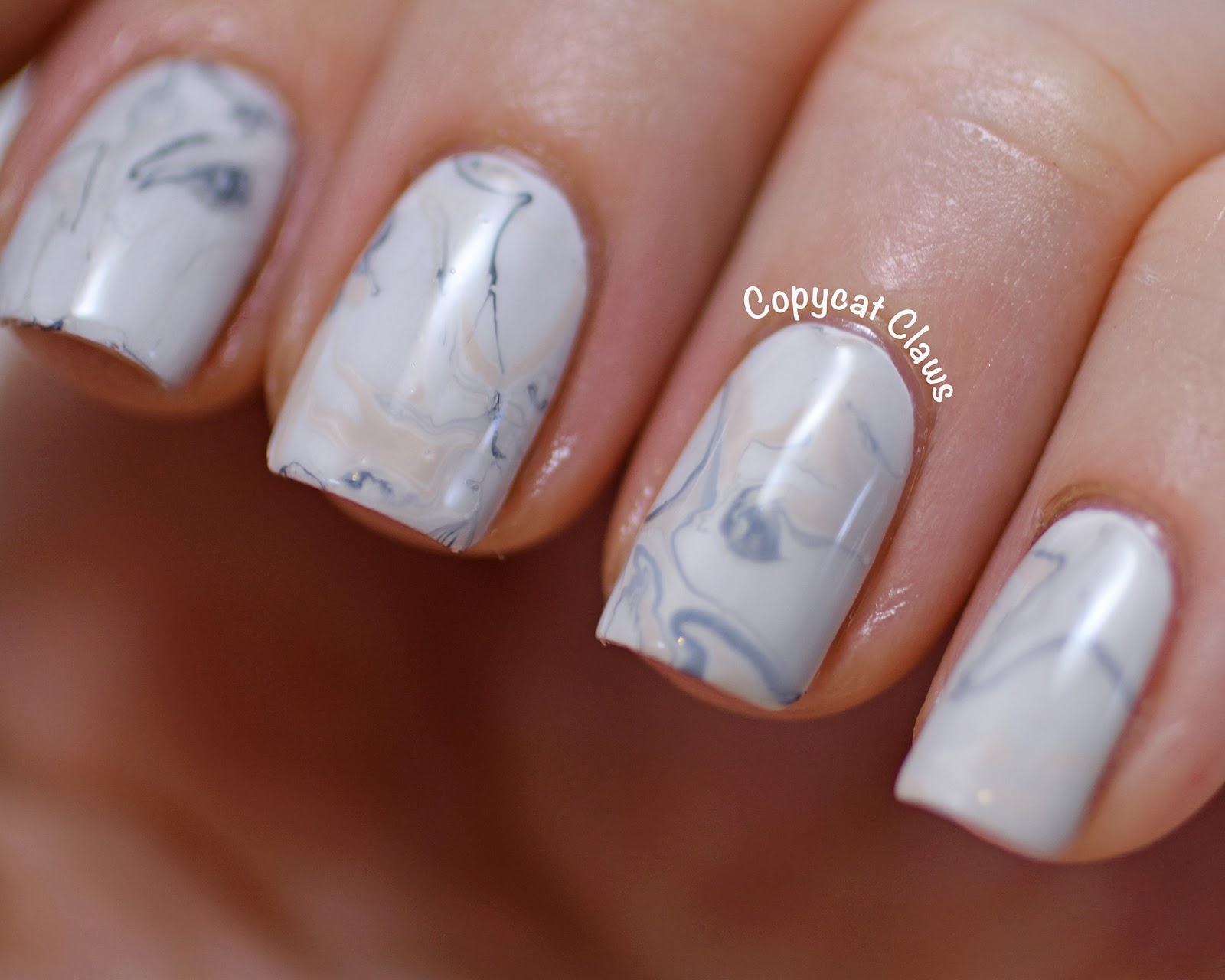 Copycat Claws: Marble Nail Art