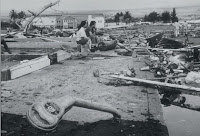 Daños del tsunami en Hilo (Hawaii)