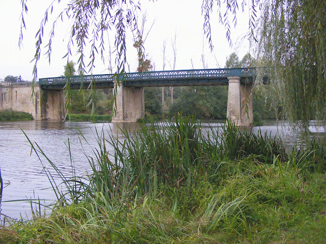 Bridge over the Anglin at Ingrandes. Indre. France. Photo by Loire Valley Time Travel.