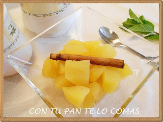 Compota de manzana (microondas)