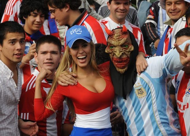 Another Sexy and Cute Paraguay Soccer Fan