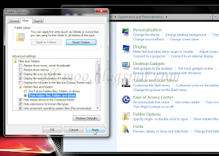 Cara menampilkan file tersembunyi pada Windows 7