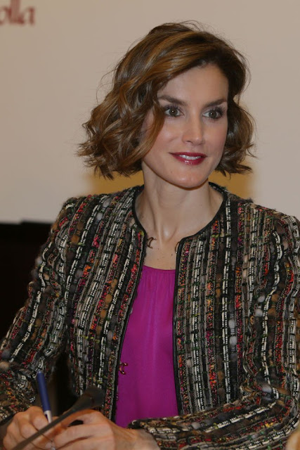 Queen Letizia of Spain attends the inauguration of the 10th International Seminar of Language and Journalism 'Manuales de Estilo en la Era de la Marca Personal'