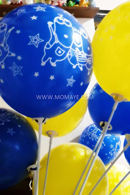 Despicable Me, latex balloons, Minions, DIY