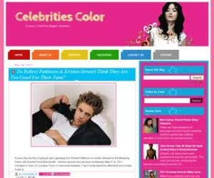 Celebrities Color Blogger Template