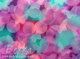 How to Make a Beautiful Butterfly Bokeh Background for your Cards and Scrapbook Pages