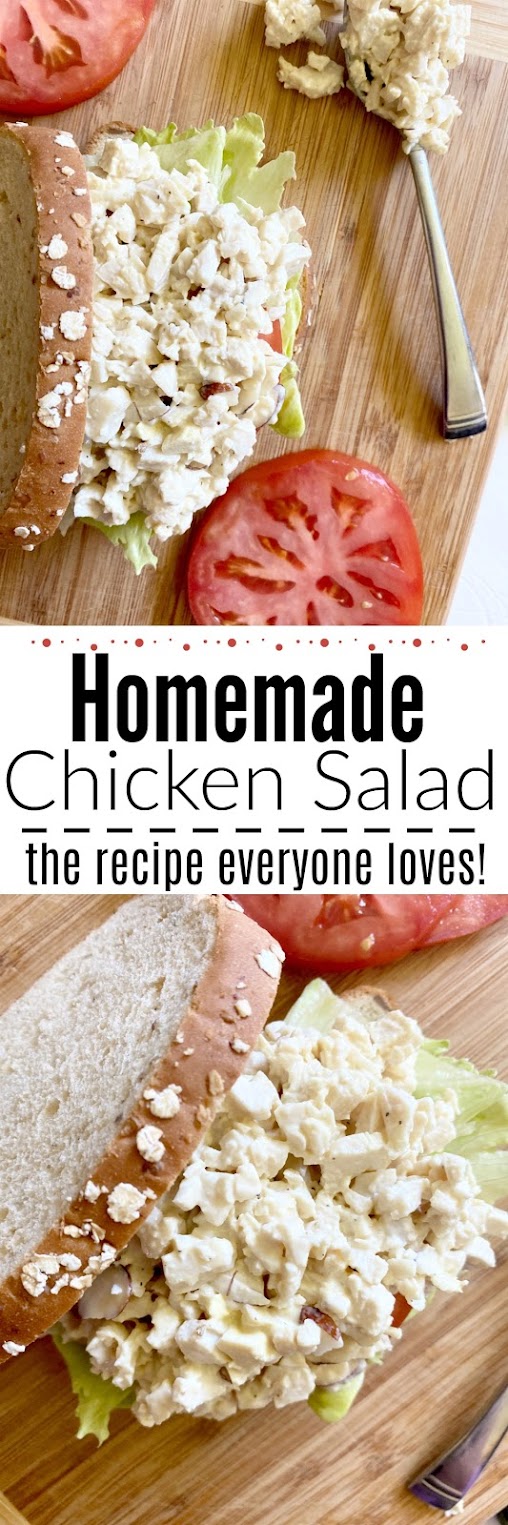 Homemade Chicken Salad #sweetsavoryeats #chickensalad