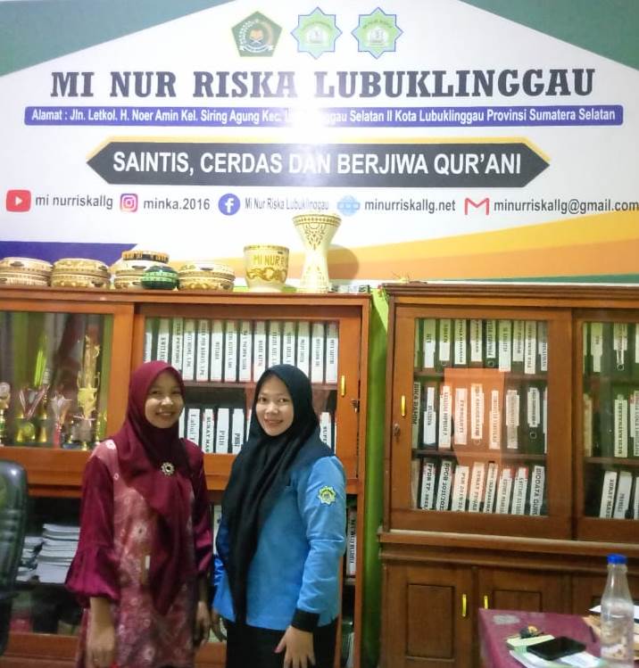 KUNJUNGAN PENDATAAN PERPUSTAKAAN DI MI NUR RISKA LUBUK LINGGAU