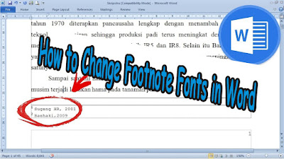 How to Change Footnote Fonts in Microsoft Word 2010