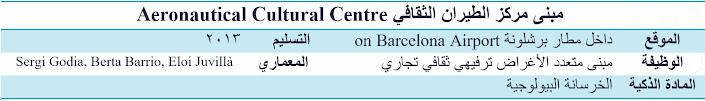 مبنى مركز الطيران الثقافي Aeronautical Cultural Centre