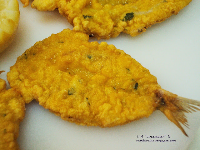 Sardinas rebozadas a la gachuela