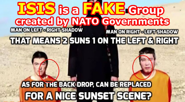 ISIS fake Terrorist group created by NATO. Mainstream Media Fake Video made in Studio