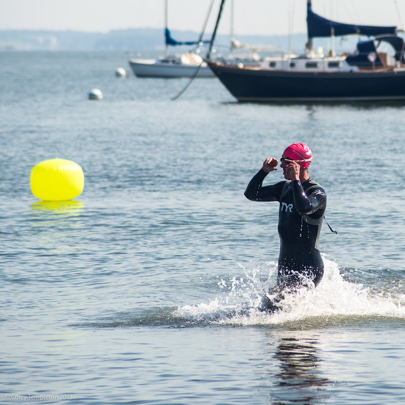 Peaks to Portland Swim in Portland, Maine. Photo by Corey Templeton.